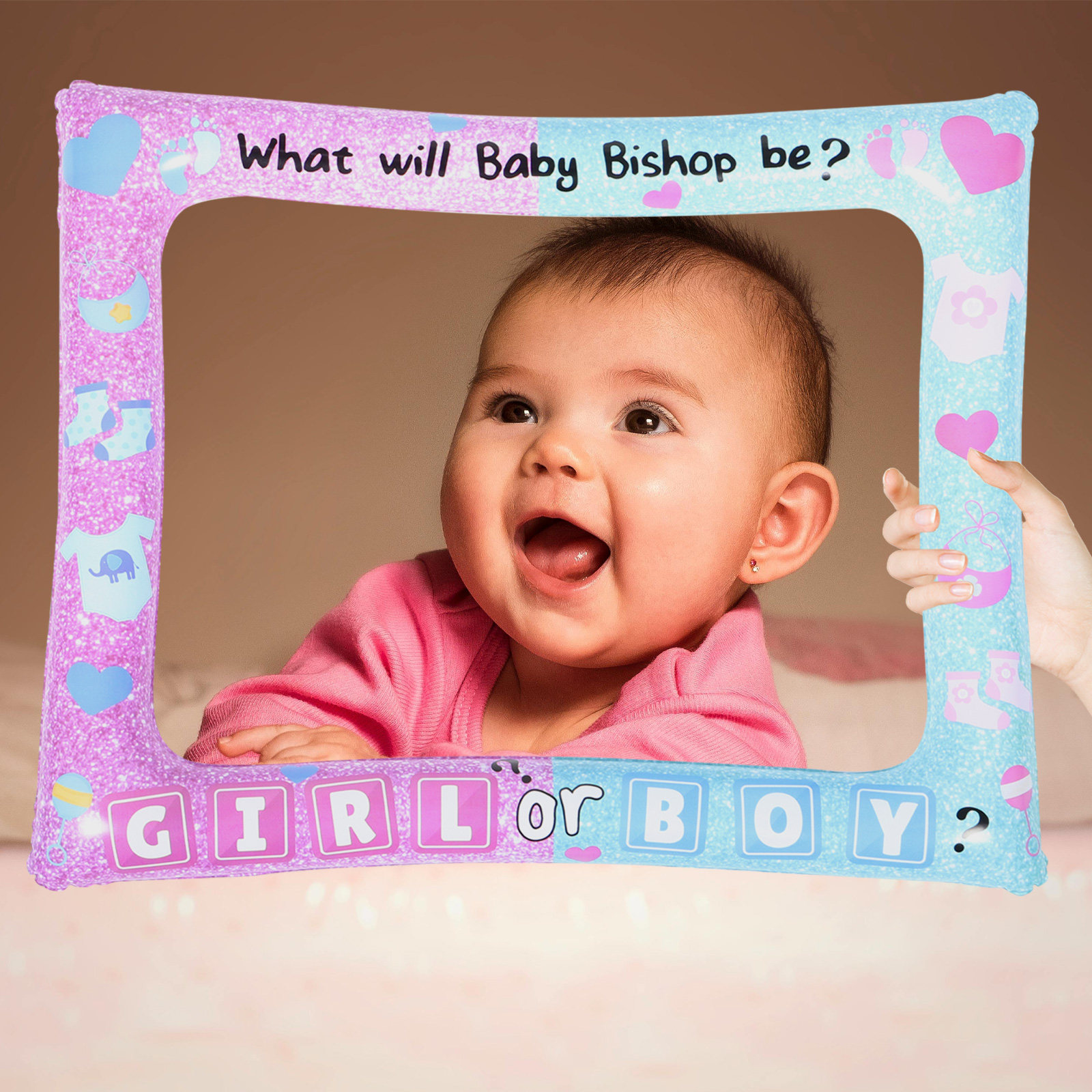 Baby Gender Reveal Photo Booth - Photo Booth Prop ulasan dan harga