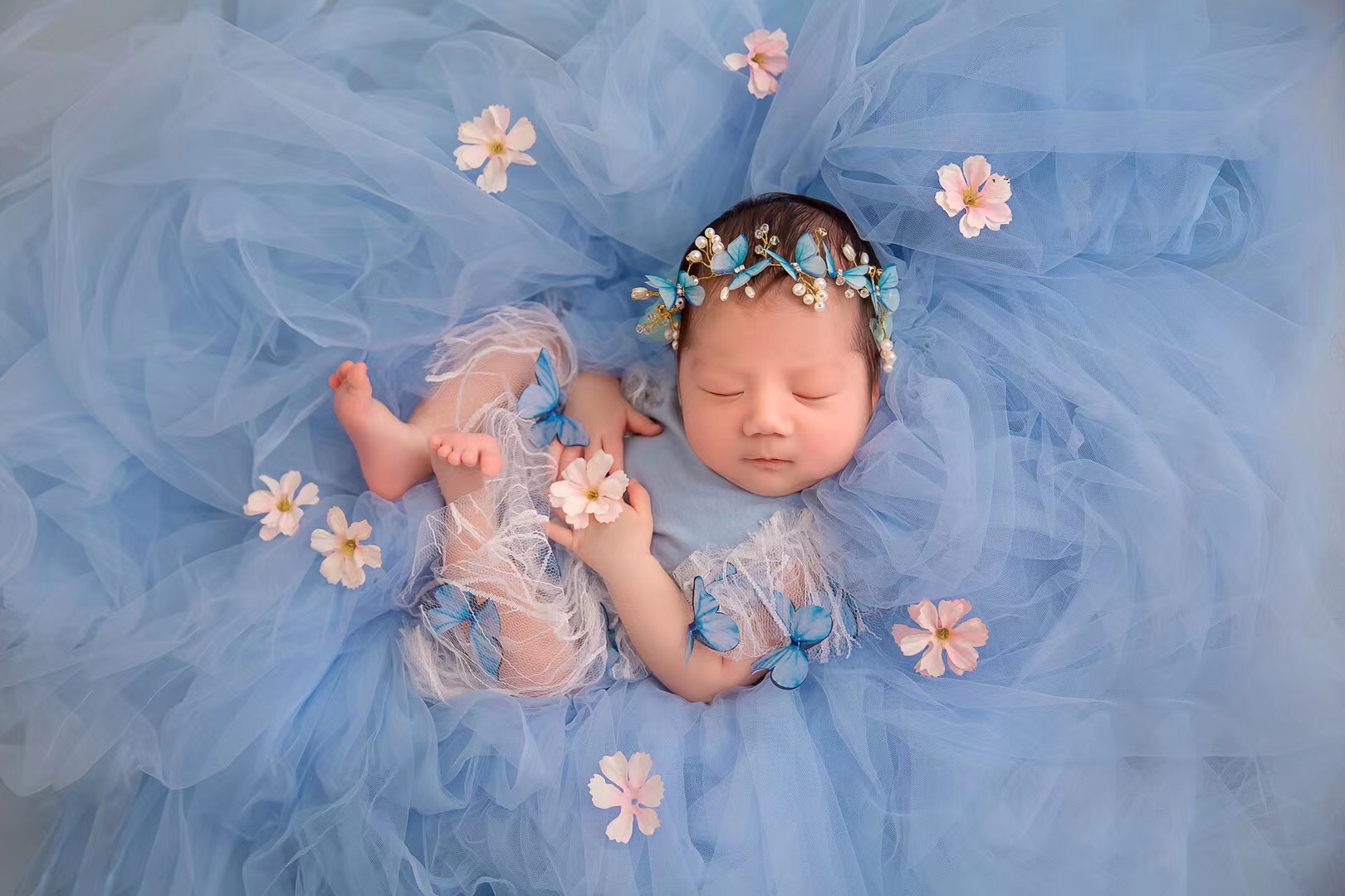 Newborn Photography Props Mesh - Photo Booth Prop ulasan dan harga