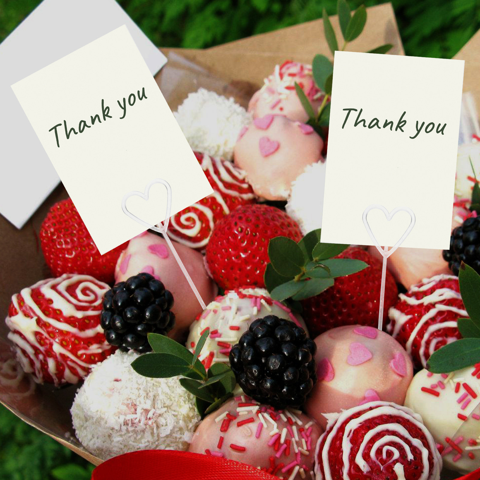 80Pcs Floral Pick Card Holders - Wedding Decoration Supply ulasan dan harga