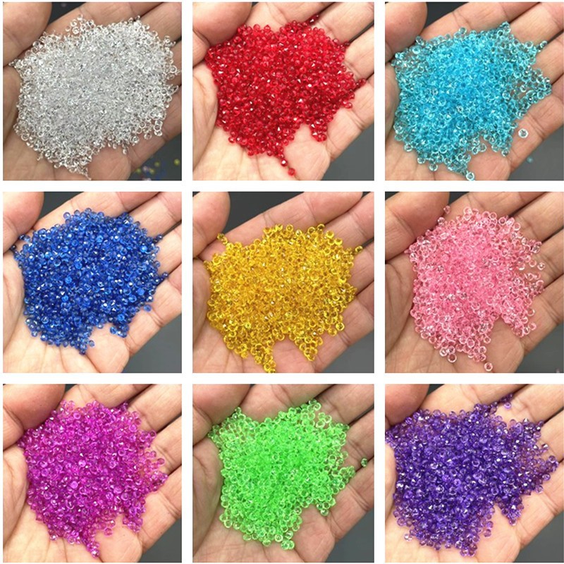 3000pcs Mini Crystal Faux Diam - Wedding Decoration Supply ulasan dan harga