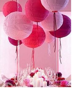 Blue Color China Paper Lantern - Wedding Event Supply ulasan dan harga