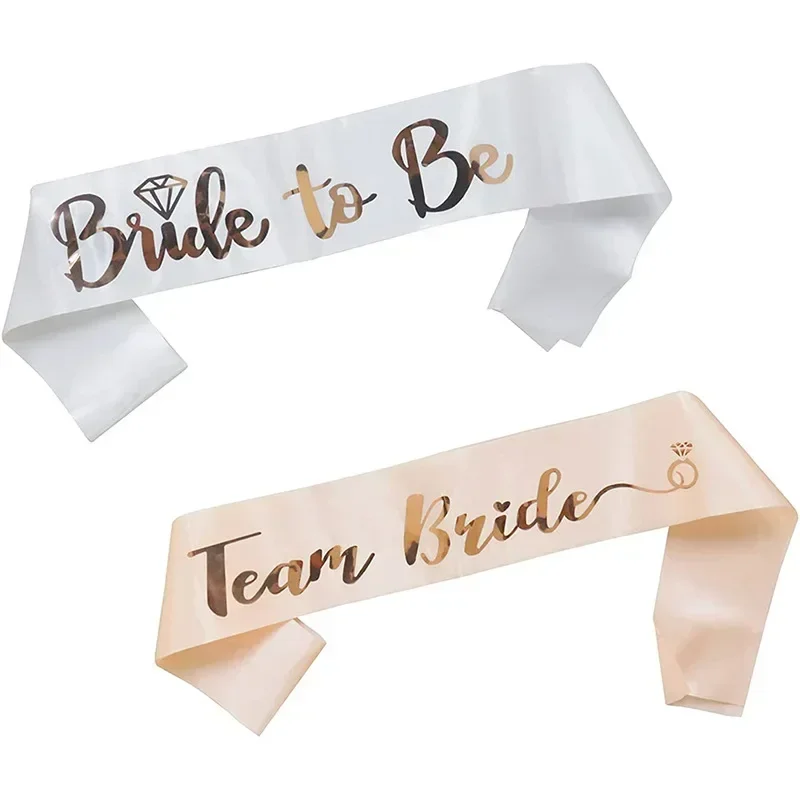 1Set Rose Gold Team Bride To B - Bride Tribe Sash ulasan dan harga