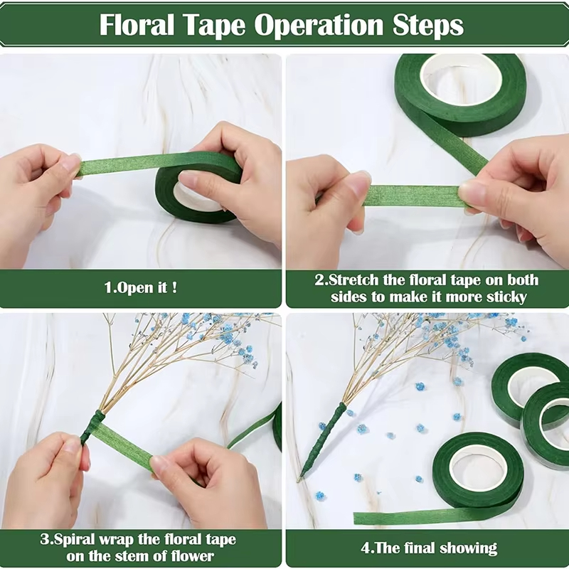 20Yards Green Bouquet Floral T - Wedding Decoration Supply ulasan dan harga