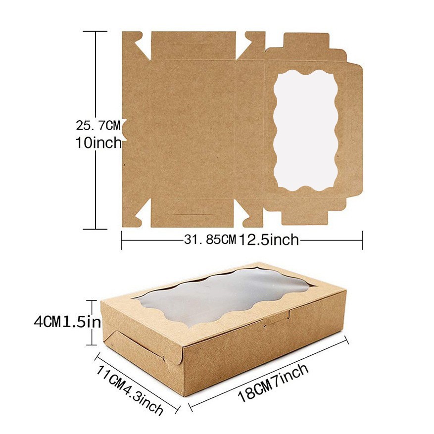 10/30/50Pcs Kraft Paper Cake C - Wedding Event Supply ulasan dan harga