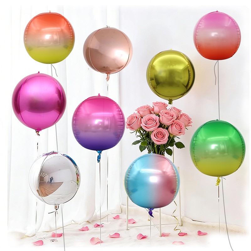 5pcs 10 18 22 Inch 4D Round Me - Wedding Decor Supply Store ulasan dan harga