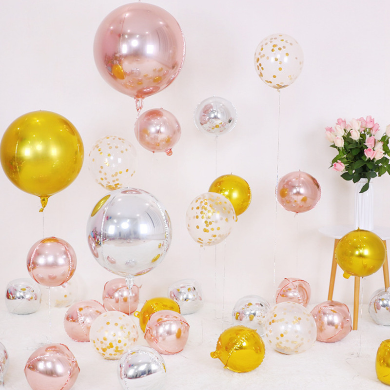 5pcs 10 18 22 Inch 4D Round Me - Wedding Decor Supply Store ulasan dan harga