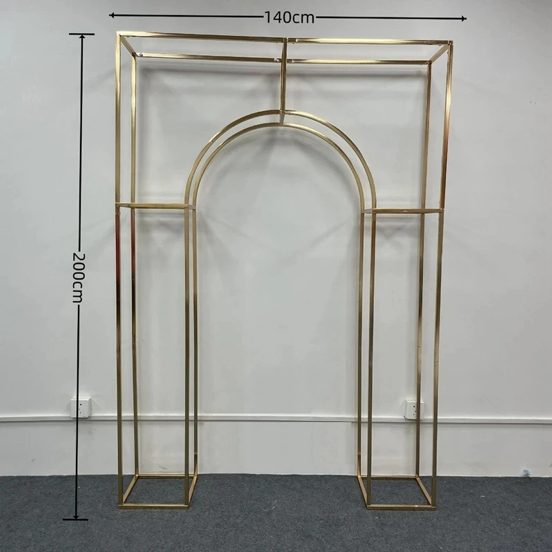 1/3 Pcs Gold Geometric Wedding - Wedding Decor Supply Store ulasan dan harga