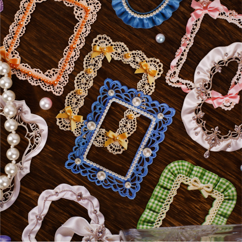 1pack/8pcs Vintage Ribbon Bord - Papercraft Supply Ribbon ulasan dan harga