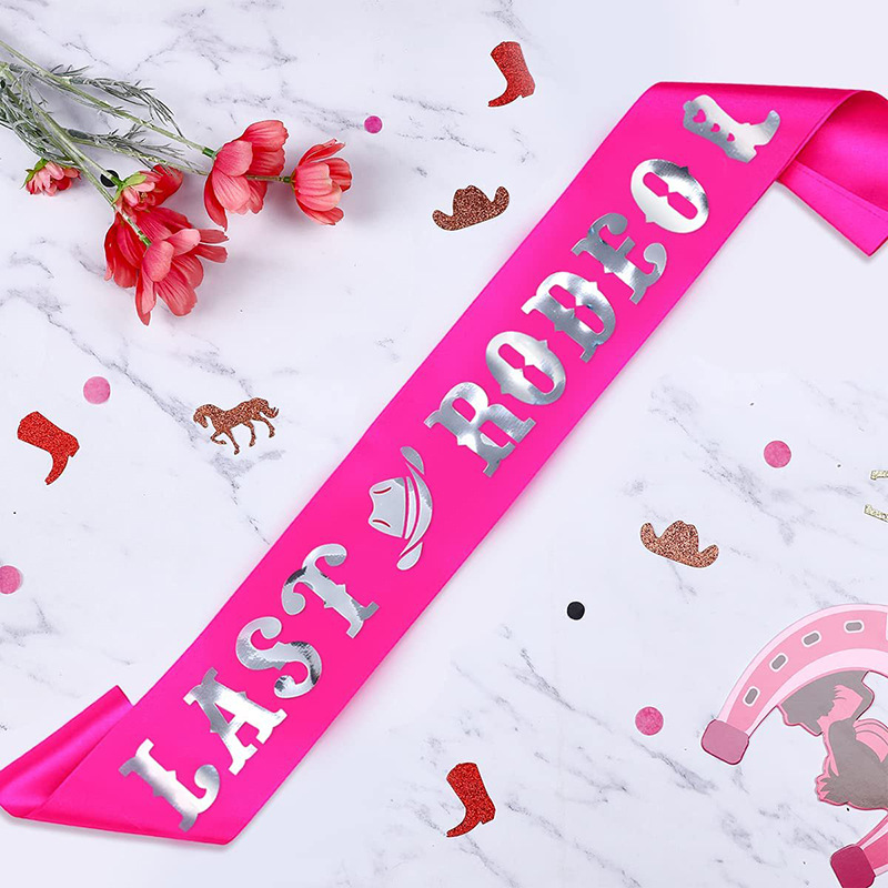1Pcs Last Rodeo Sash Bachelore - Bride Tribe Sash ulasan dan harga