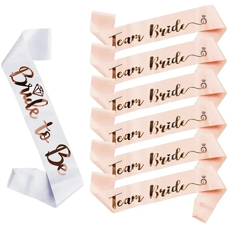 1 Set Bridal Sash Rose Gold De - Bride Tribe Sash ulasan dan harga