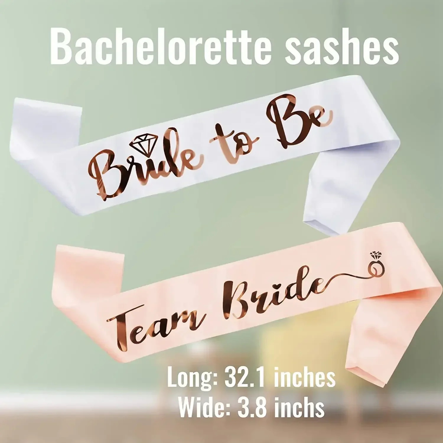 1 Set Bridal Sash Rose Gold De - Bride Tribe Sash ulasan dan harga