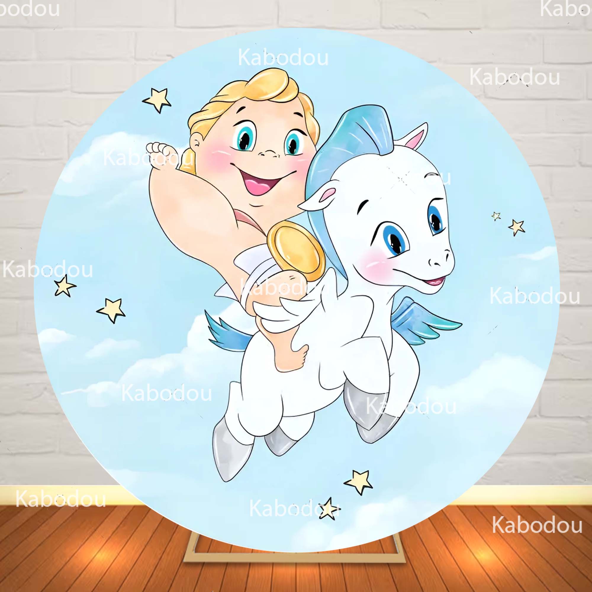 Hercules Baby Blue Backdrop Ro - Photo Booth Prop ulasan dan harga