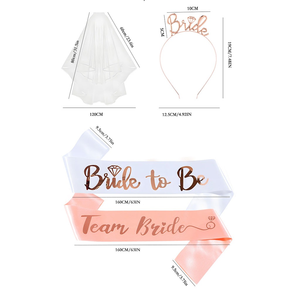 Set 13pcs Bachelorette Party S - Bride Tribe Sash ulasan dan harga