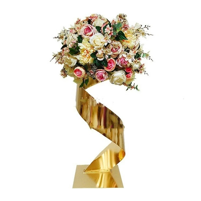 10 PCS Gold Flower Road Lead M - Wedding Decor Supply Store ulasan dan harga