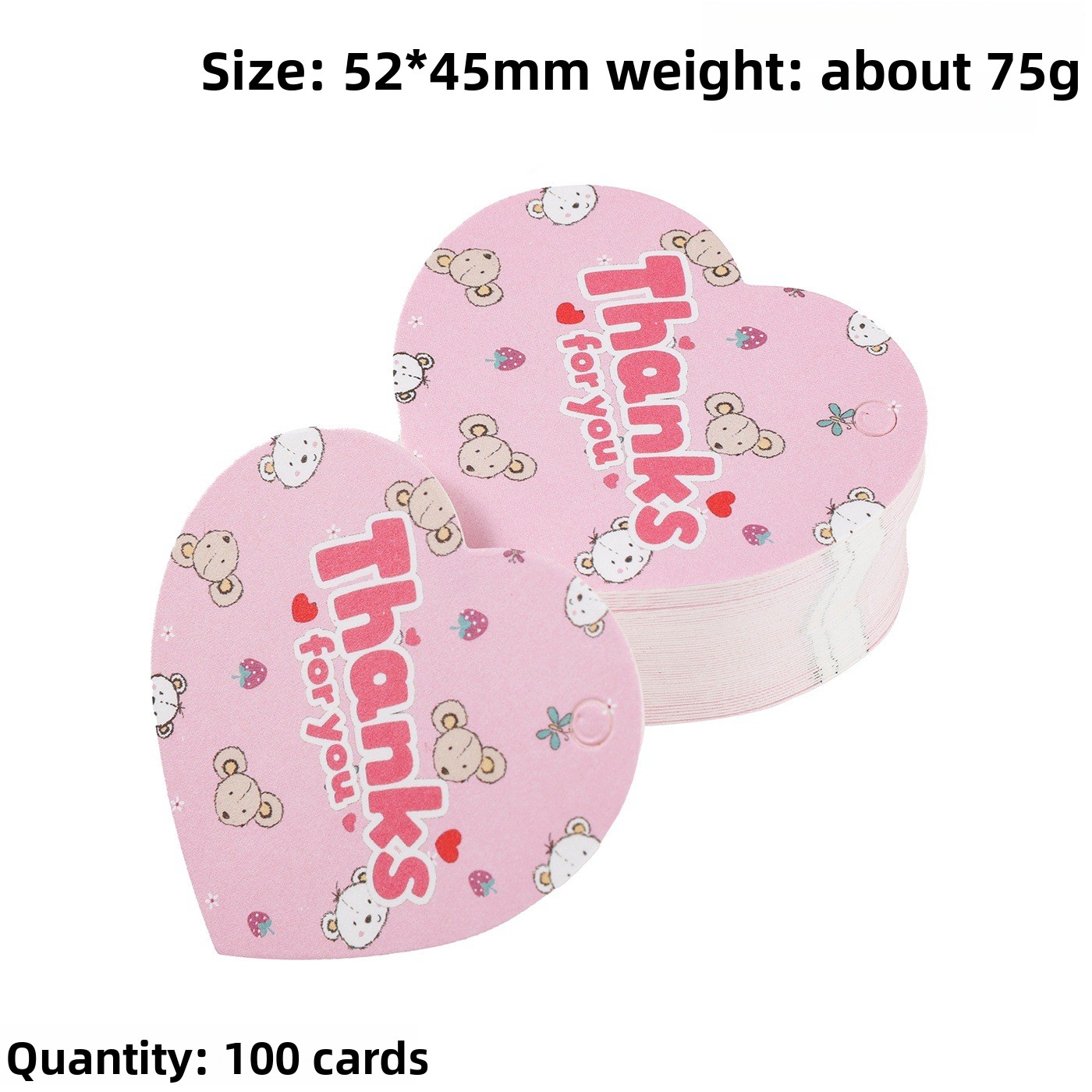 100pcs Thank You Gift Tags Car - Wedding Decoration Supply ulasan dan harga
