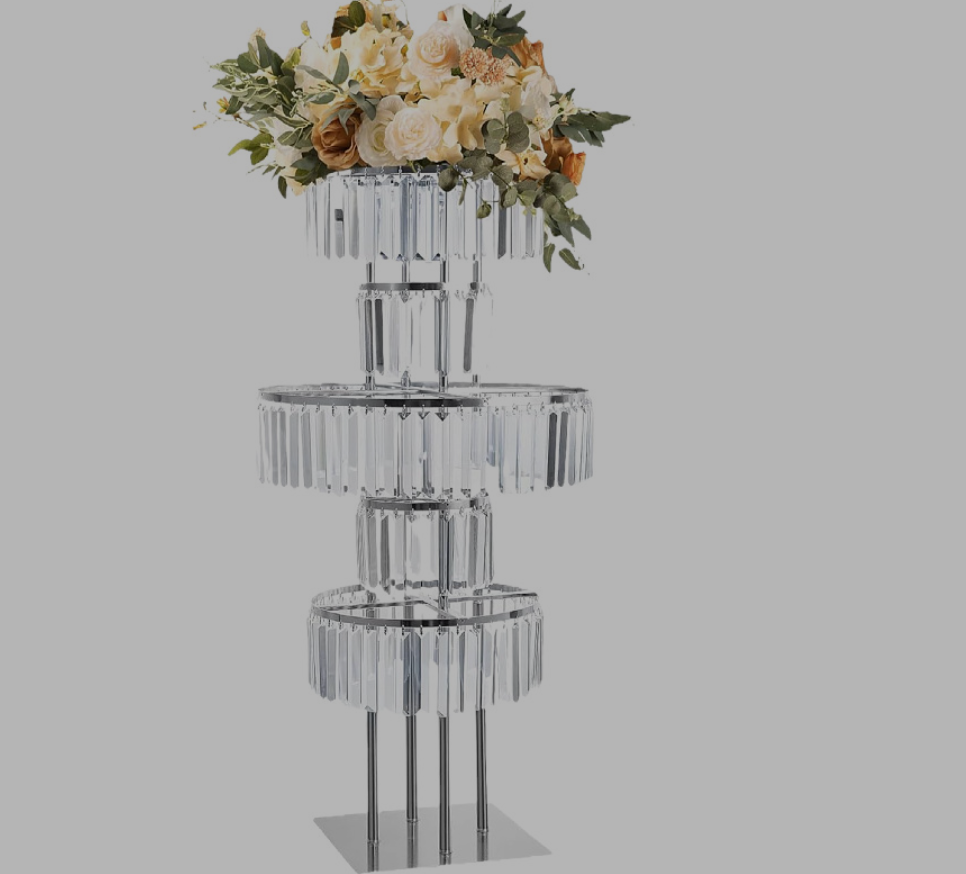 4 PCS Flower Rack Crystal Road - Wedding Decor Supply Store ulasan dan harga