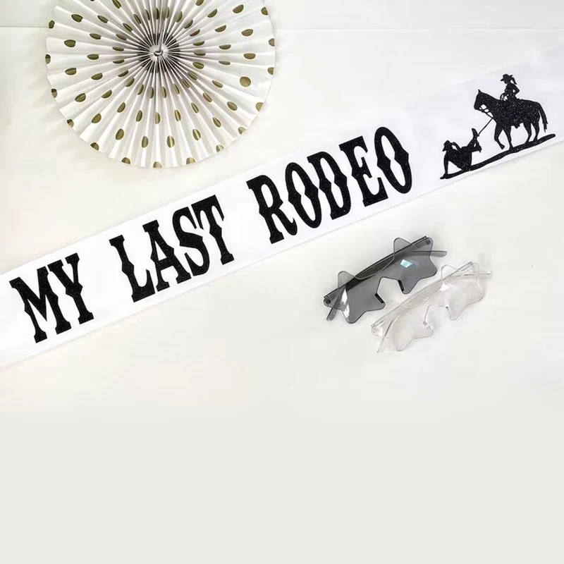 My Last Rodeo Sash Western Cow - Bride Tribe Sash ulasan dan harga