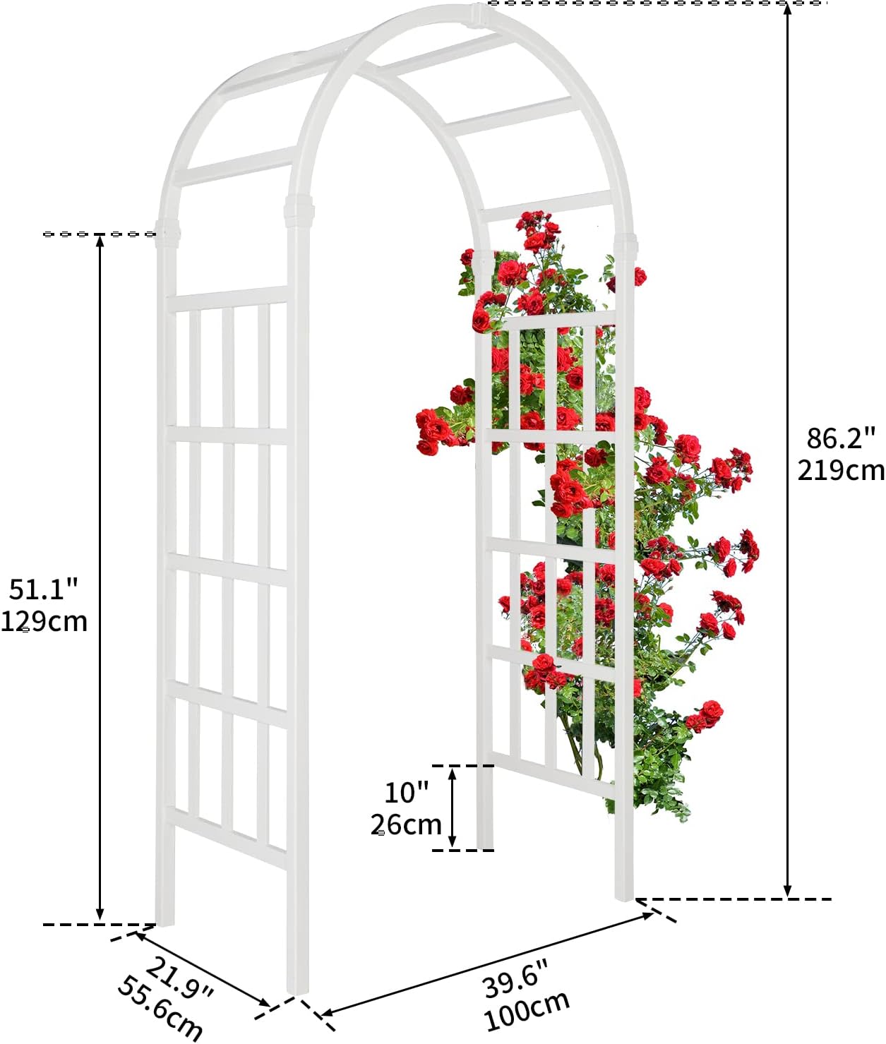 Modern PVC Garden Arbor Arch T - Wedding Support ulasan dan harga