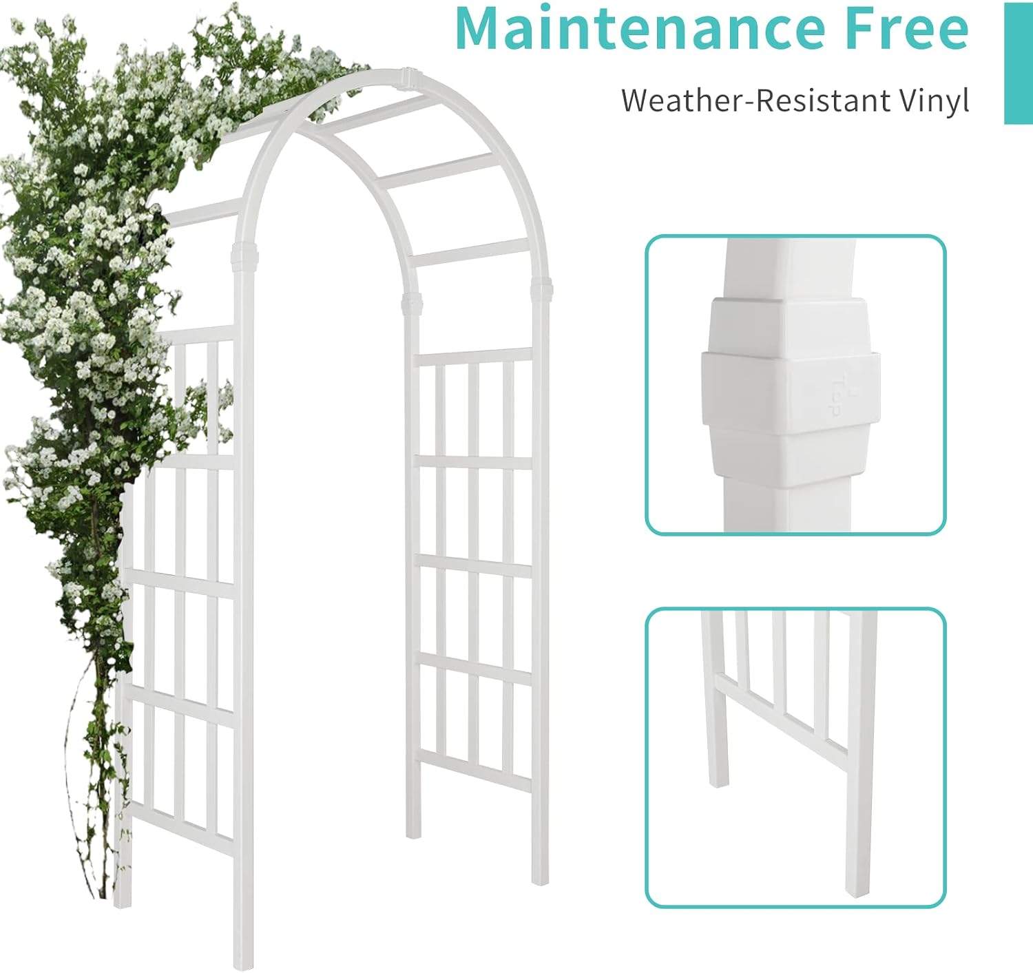 Modern PVC Garden Arbor Arch T - Wedding Support ulasan dan harga
