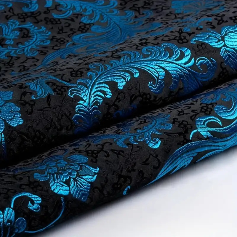 3D Blue Phoenix Tail Brocade F - Wedding Decoration Supply ulasan dan harga