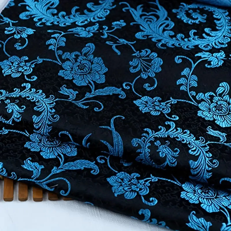 3D Blue Phoenix Tail Brocade F - Wedding Decoration Supply ulasan dan harga