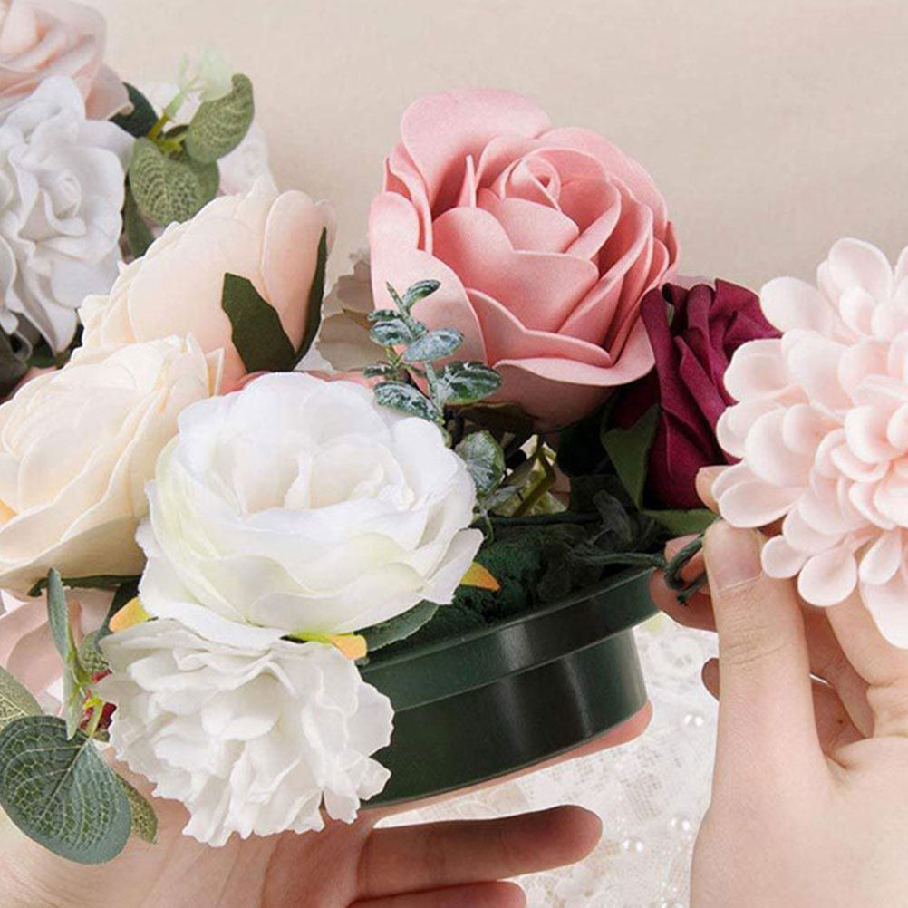 2Pcs Round Floral Mud Floral A - Wedding Event Supply ulasan dan harga