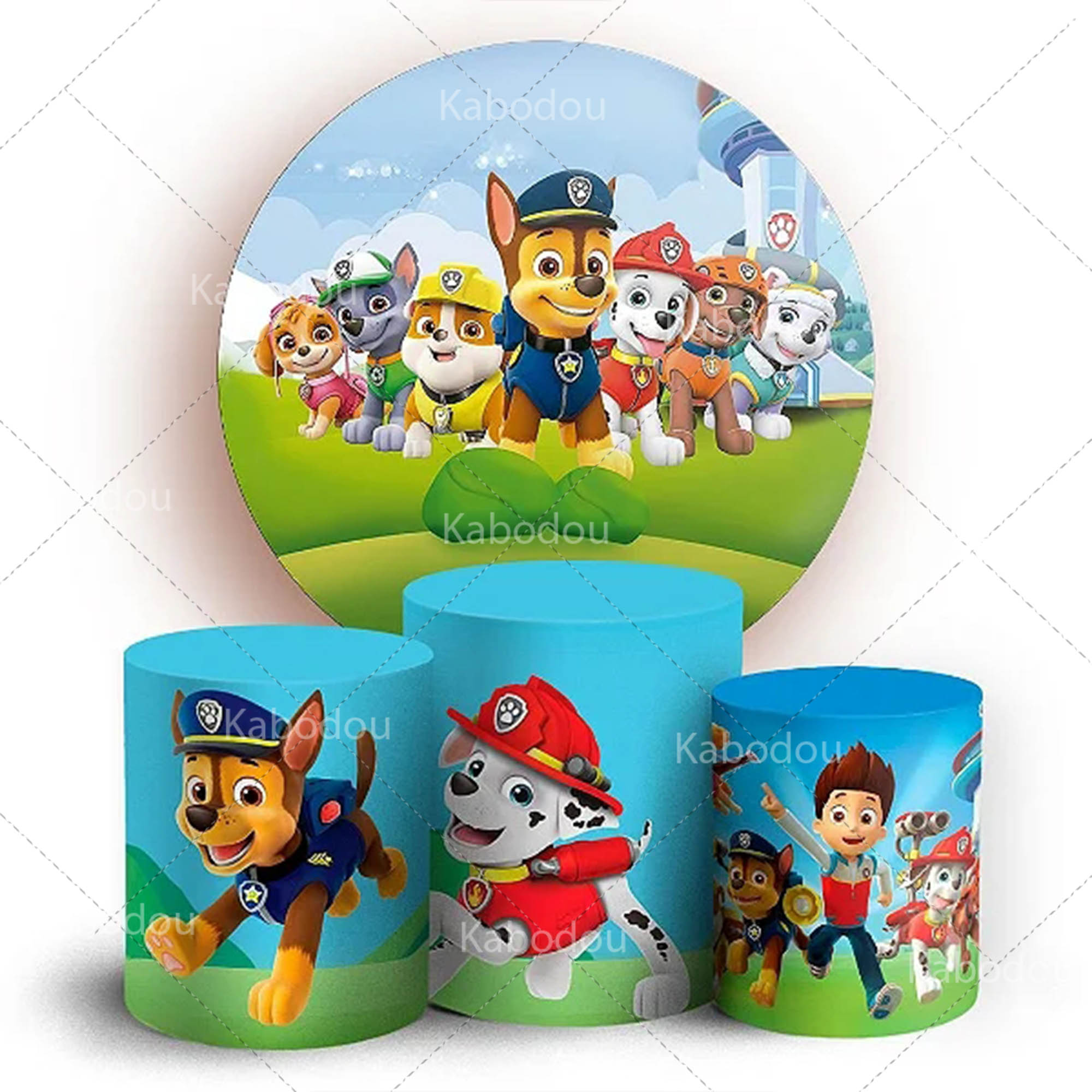 Paws Patrols Round Backdrop Do - Photo Booth Prop ulasan dan harga