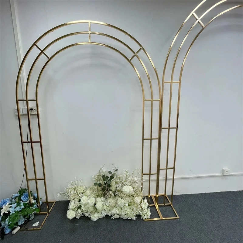 Metallic Gold Wedding Arch Sta - Wedding Decor Supply Store ulasan dan harga