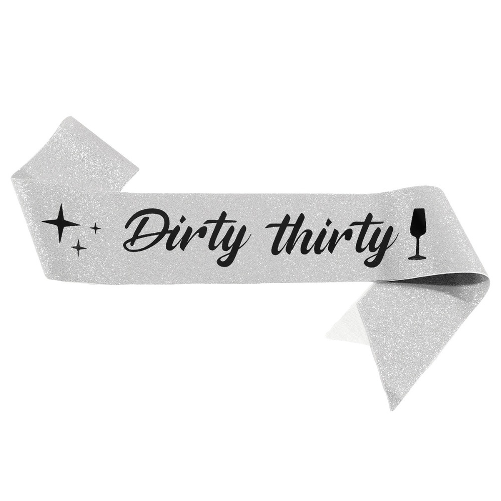 Dirty Thirty Sash Glitter Sati - Bride Tribe Sash ulasan dan harga