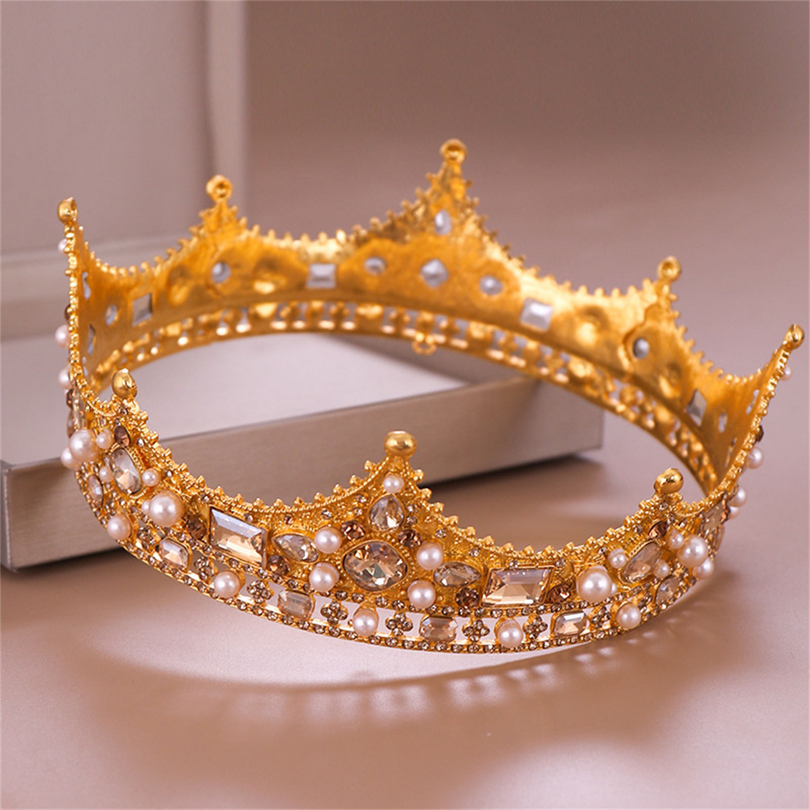 Bridal Crown Rhinestone Tiara  - Wedding Decoration Supply ulasan dan harga
