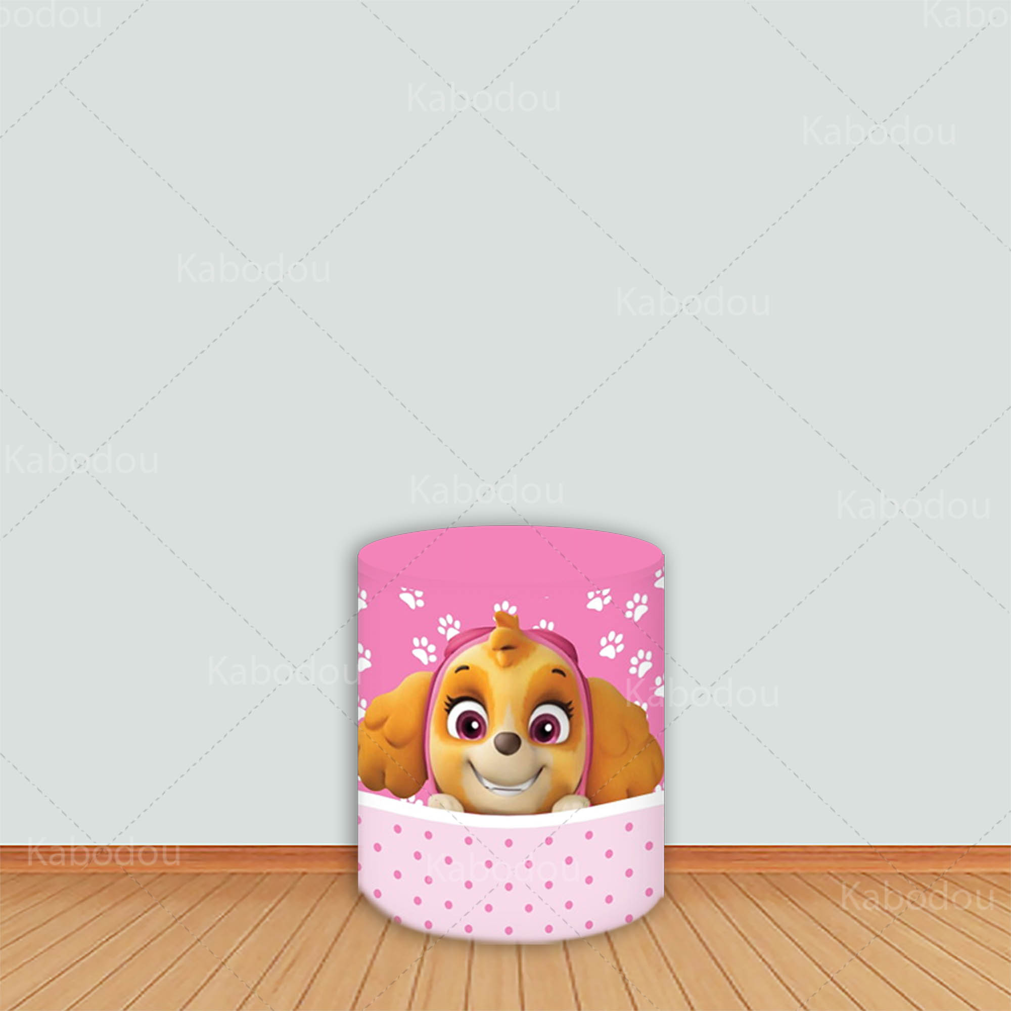 Patrols Round Backdrop Pink Sk - Photo Booth Prop ulasan dan harga