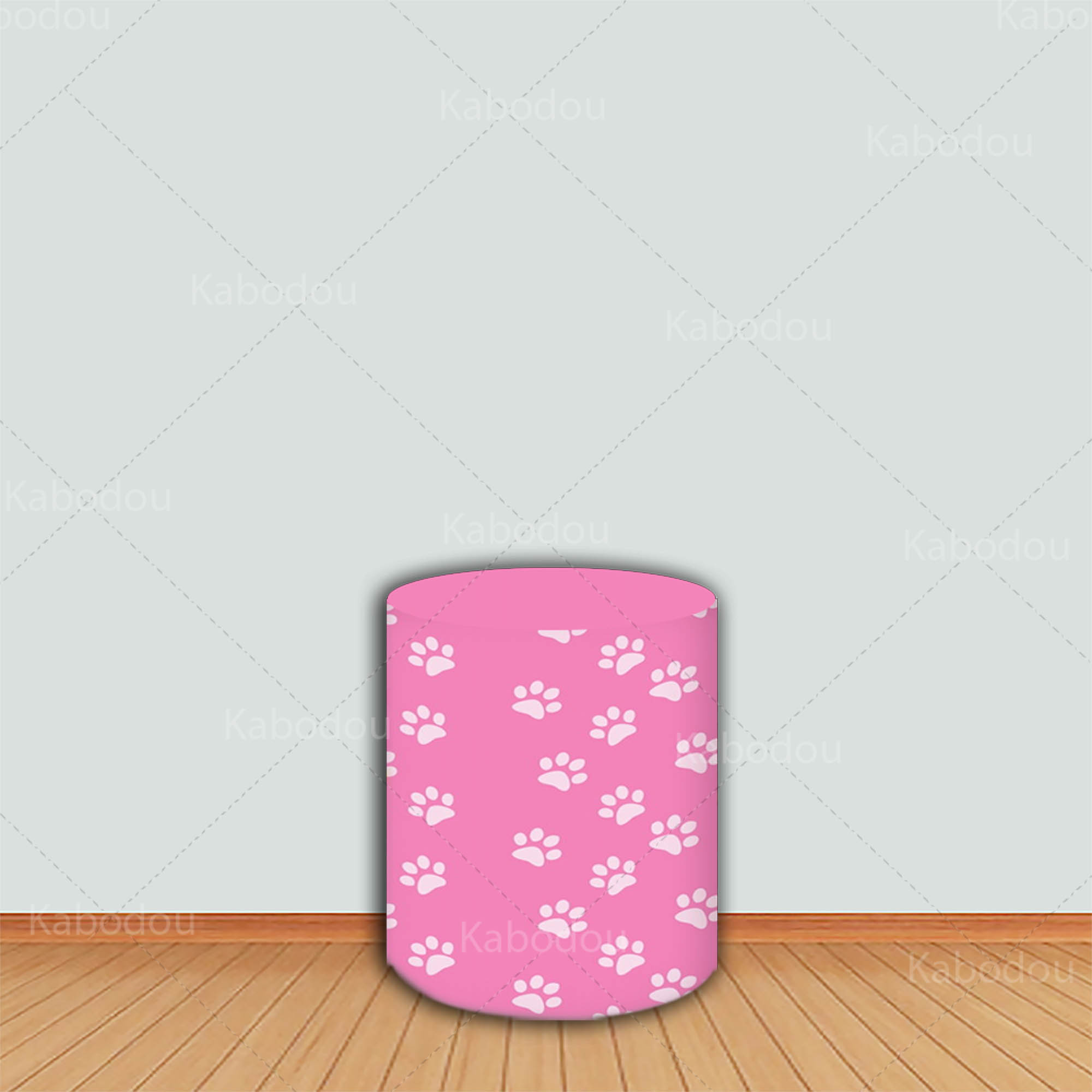 Patrols Round Backdrop Pink Sk - Photo Booth Prop ulasan dan harga